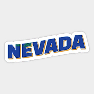 Nevada vintage style retro souvenir Sticker